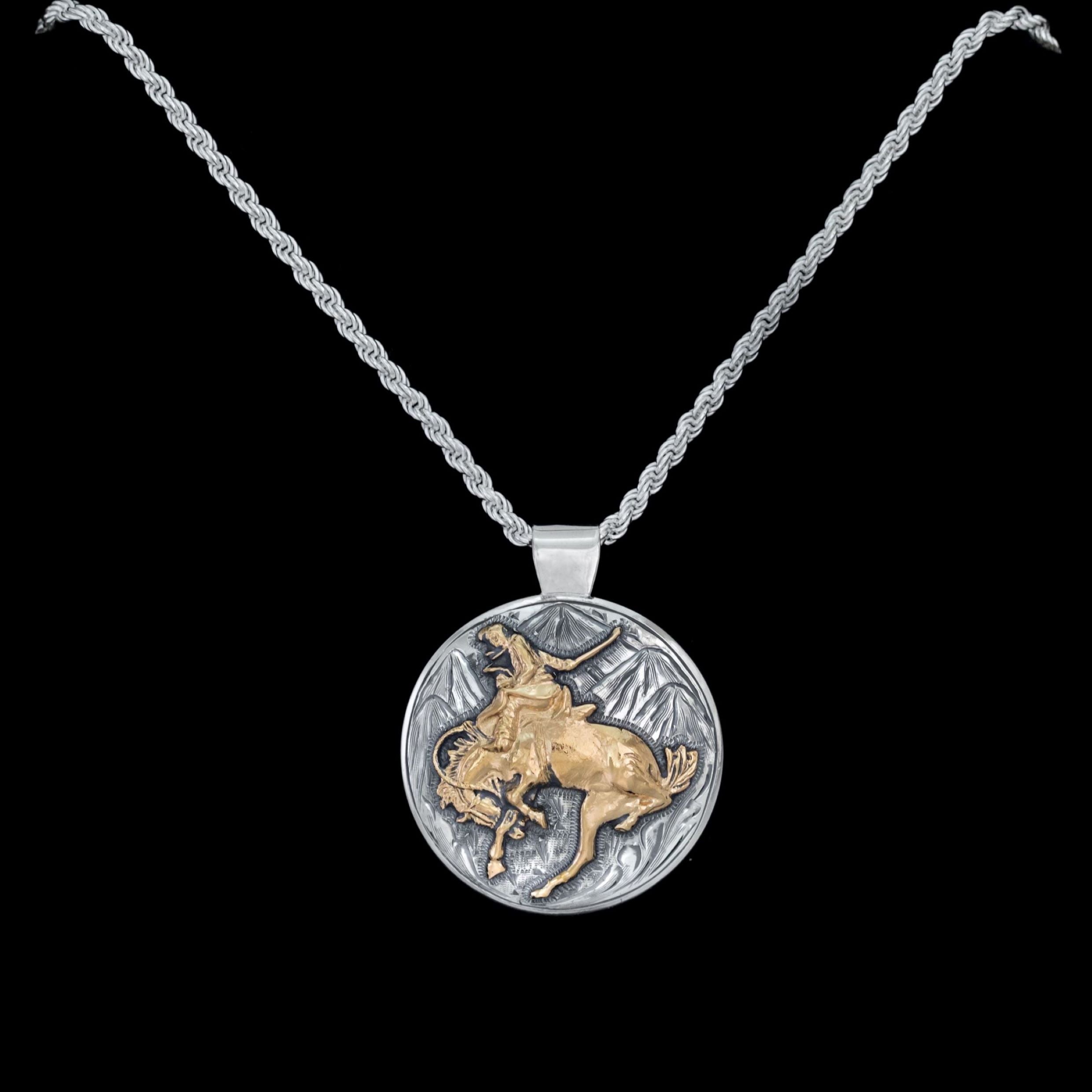 Sterling Silver Engraved Charm Pendant By Hersey Silversmiths