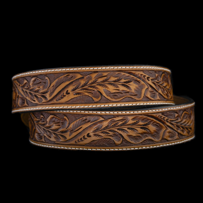 Vogt Silversmiths Belts Russet Running Oak Leaf