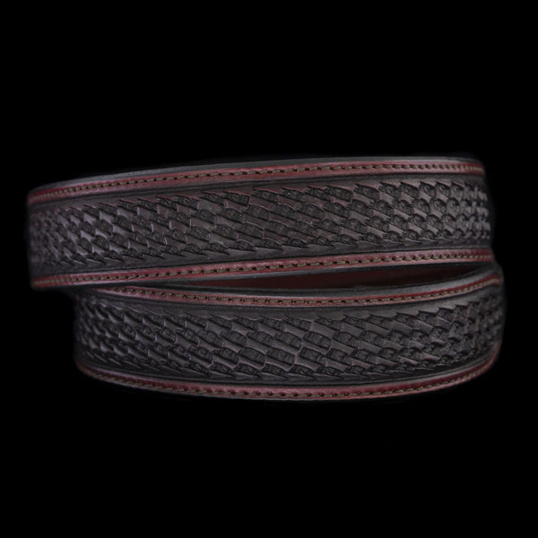 Vogt Silversmiths Belts Saddle Brown Basket Weave