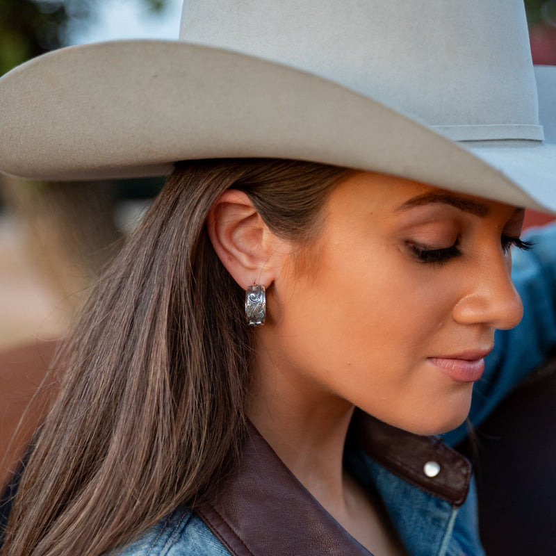 Vogt Silversmiths Earrings The Floralita Hoop