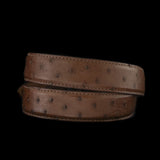 Vogt Silversmiths Magna Belts American Ostrich in Cognac