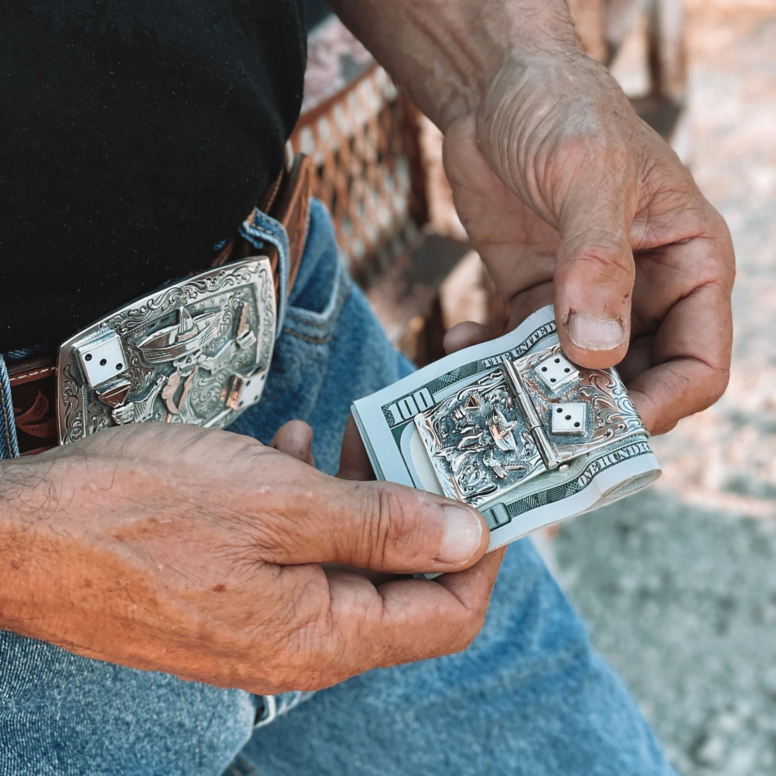 Personalized store Hand Stamped Sterling Money Clip for alu2