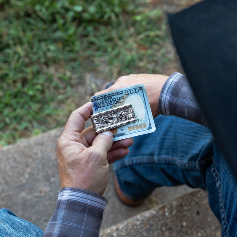 Vogt Silversmiths Money Clips The Badlands Embossed Money Clip